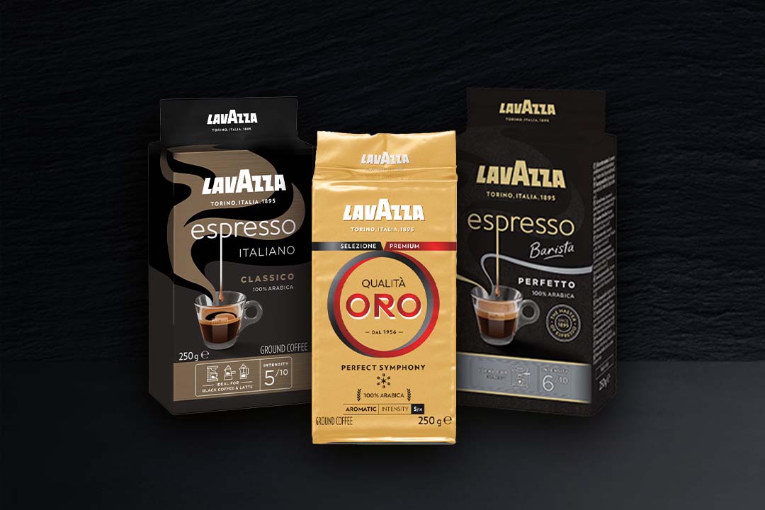 3x Gemalen koffie